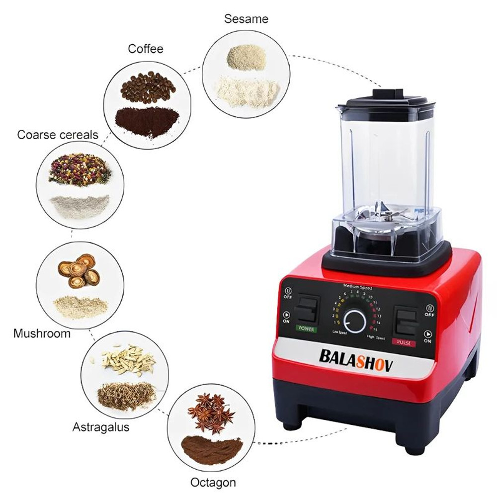 High Power Commercial Blender Mixer Food Processor For Ice Smoothies Juicer BPA Free Stationary Ble