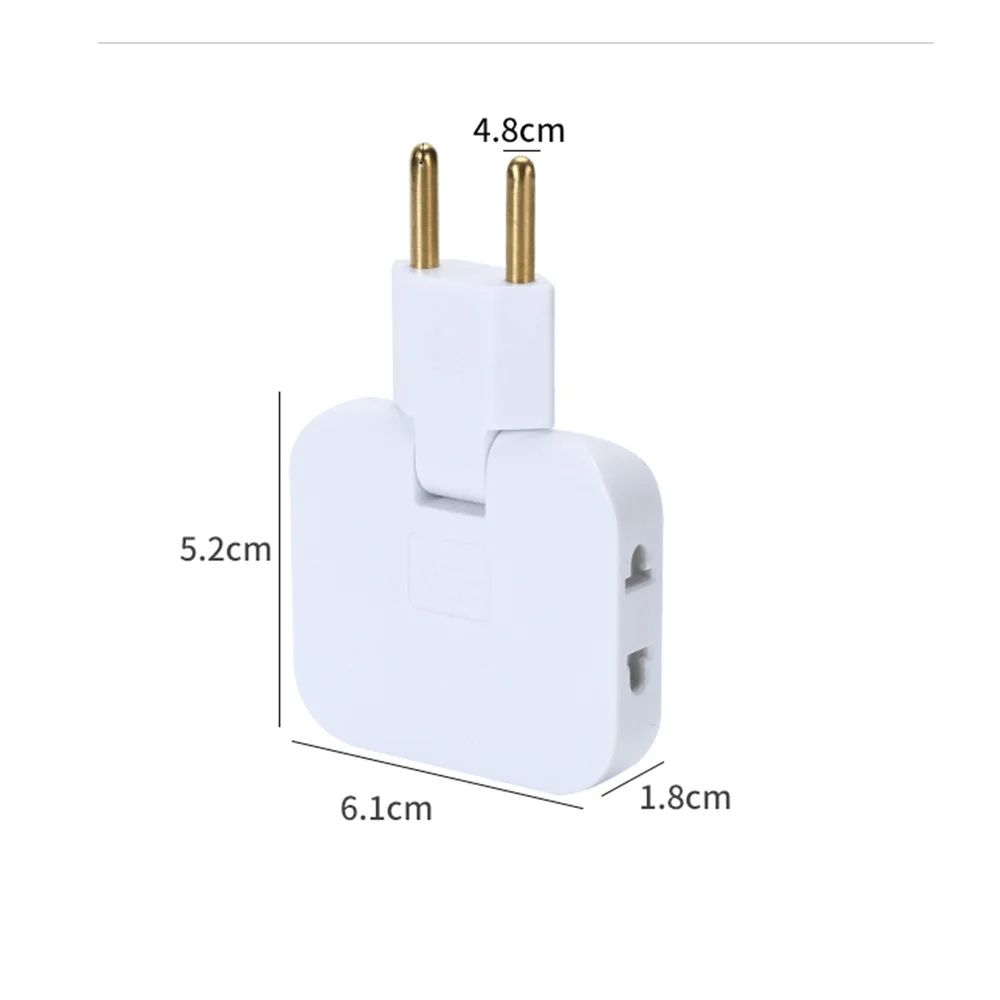 Plug 180 Rotatable Socket Adapter 3in1 US Extension Plug With Dual USB Ports MultiPlug Mini Wireles 3