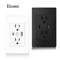 Eiomr US Standard Wall Socket With USB TypeC Charging Port 5V Fireproof PC Panel Power Outlet For H 0
