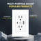 Eiomr US Standard Wall Socket With USB TypeC Charging Port 5V Fireproof PC Panel Power Outlet For H 3