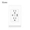 Eiomr US Standard Wall Socket With USB TypeC Charging Port 5V Fireproof PC Panel Power Outlet For H 7