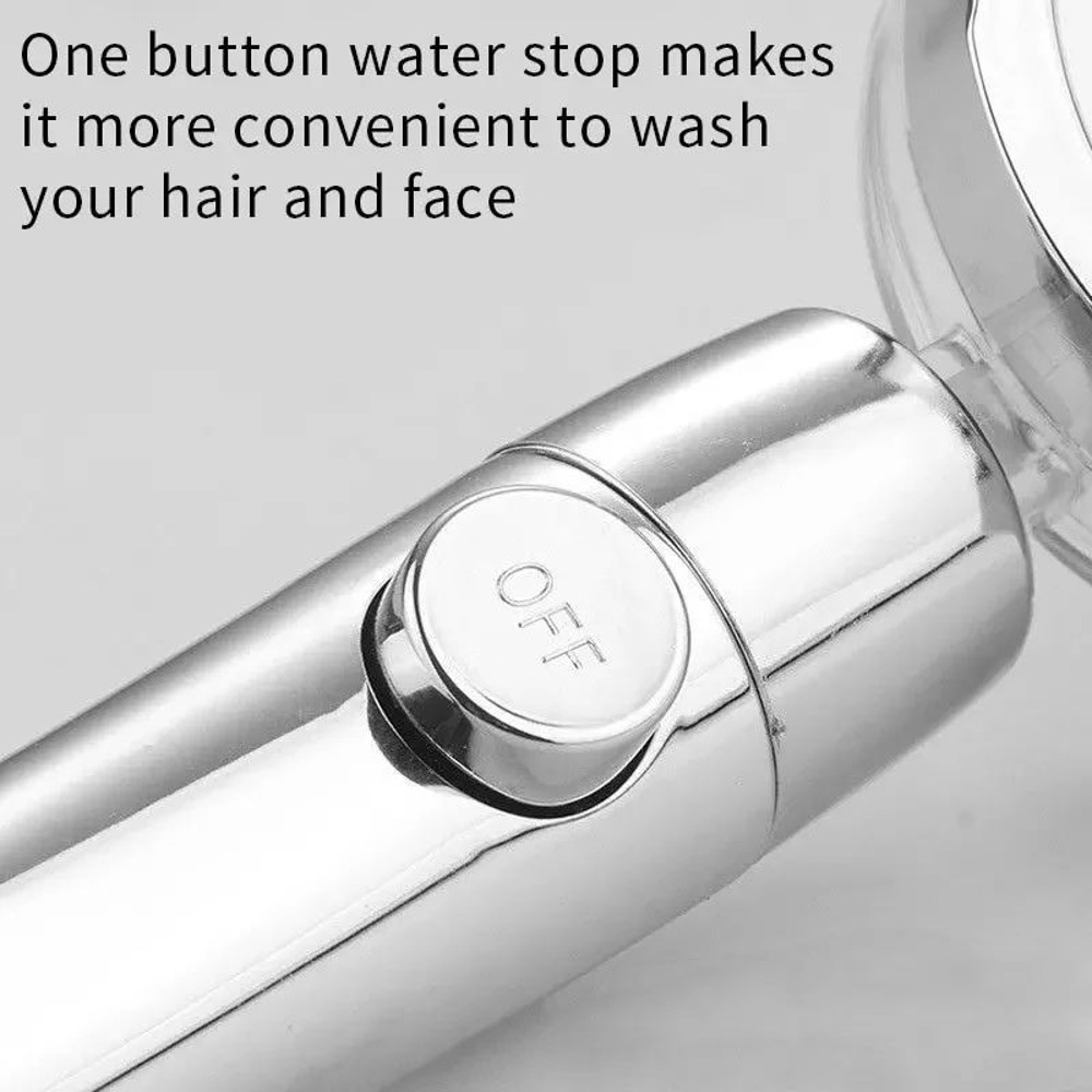 Turbocharged HighPressure Propeller Shower Head With Cotton Filter  Handheld Nozzle For Water Savin 2