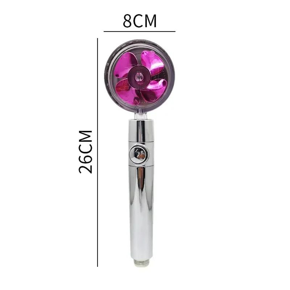 Turbocharged HighPressure Propeller Shower Head With Cotton Filter  Handheld Nozzle For Water Savin 5