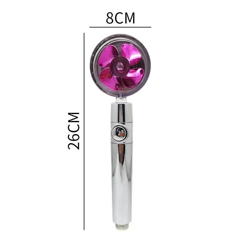 Turbocharged HighPressure Propeller Shower Head With Cotton Filter  Handheld Nozzle For Water Savin 5