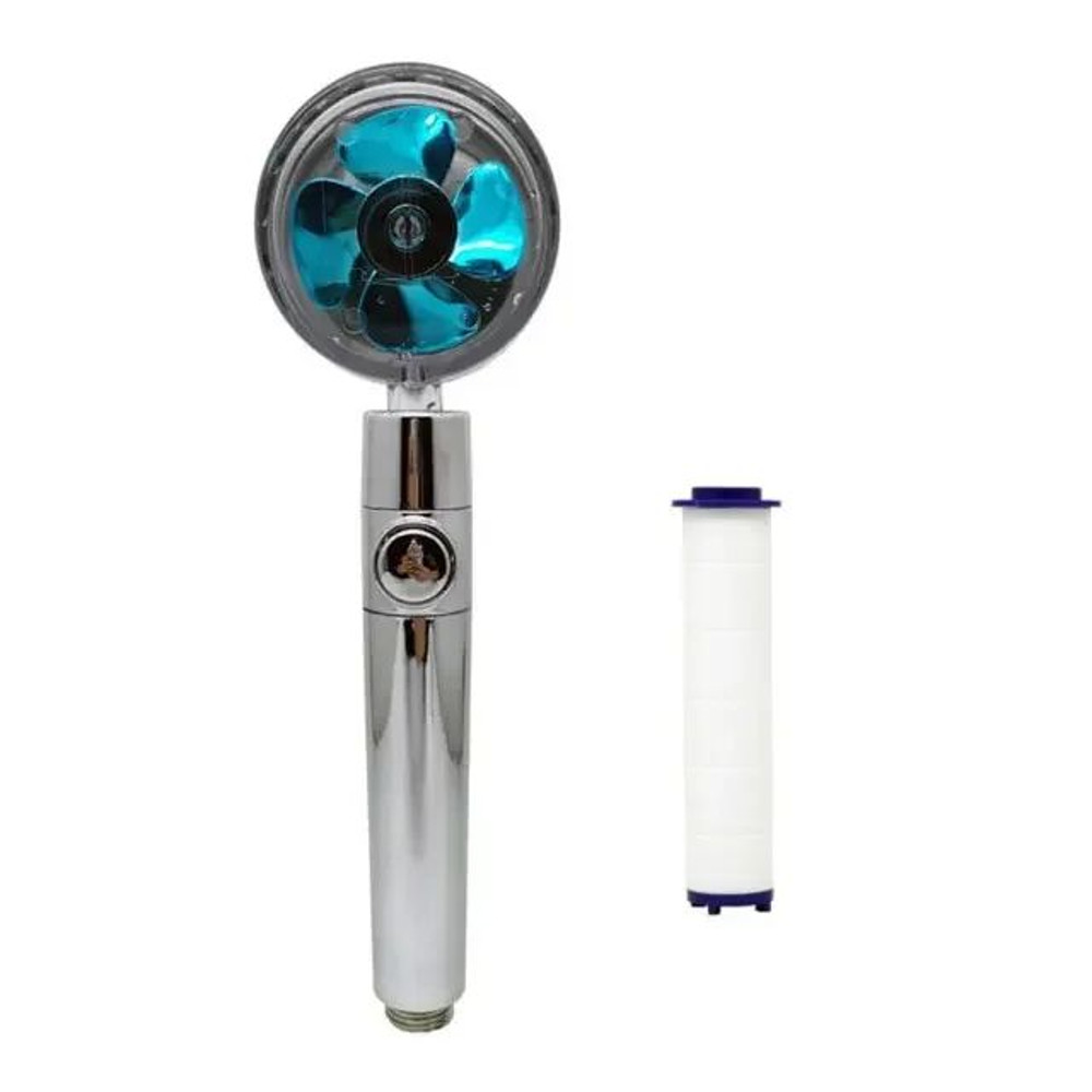 Turbocharged HighPressure Propeller Shower Head With Cotton Filter  Handheld Nozzle For Water Savin 6