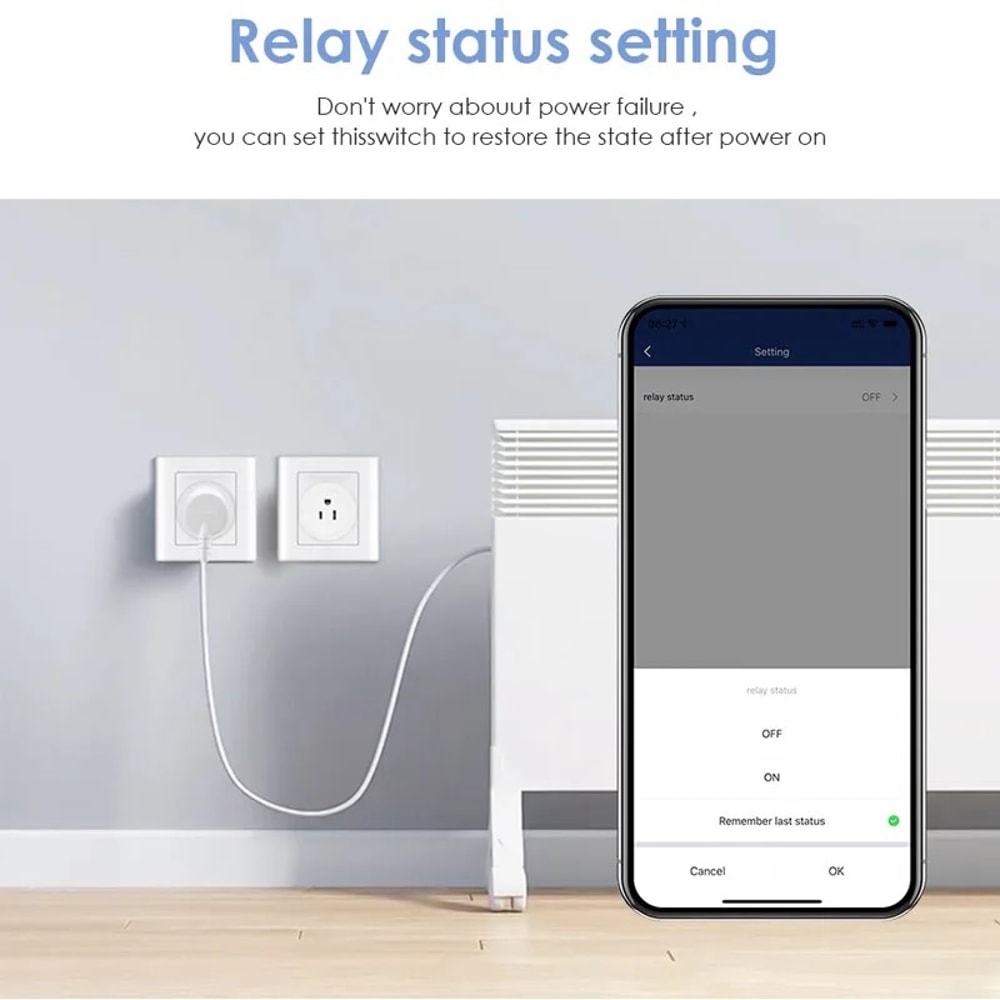 Tuya Smart WiFi Plug JPUSUK Standard Wireless Outlet Works With Alexa Google Home Remote Control 6