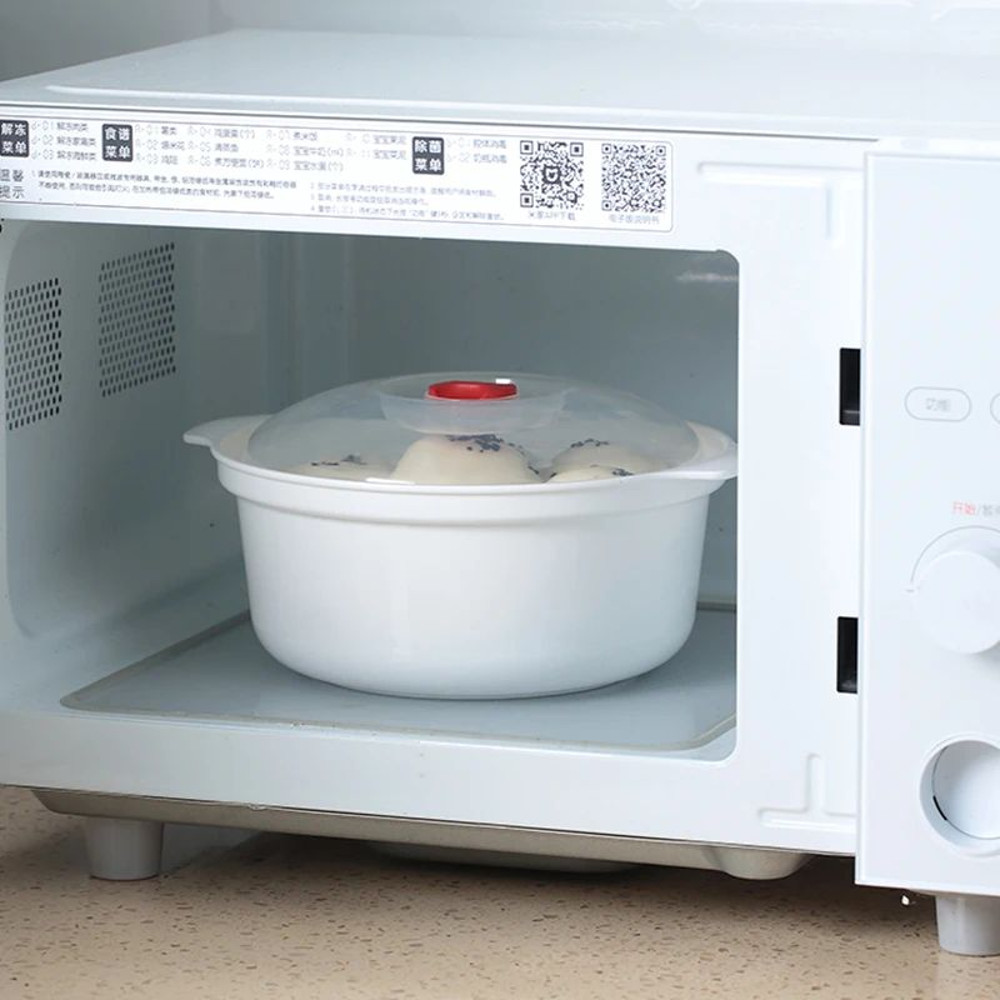 GIANXI Microwave Oven Special Box Heated Soup Pot Steam Rice  Buns With Lid Ecofriendly Food Grade  3