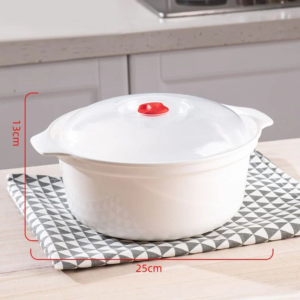 GIANXI Microwave Oven Special Box Heated Soup Pot Steam Rice  Buns With Lid Ecofriendly Food Grade  7