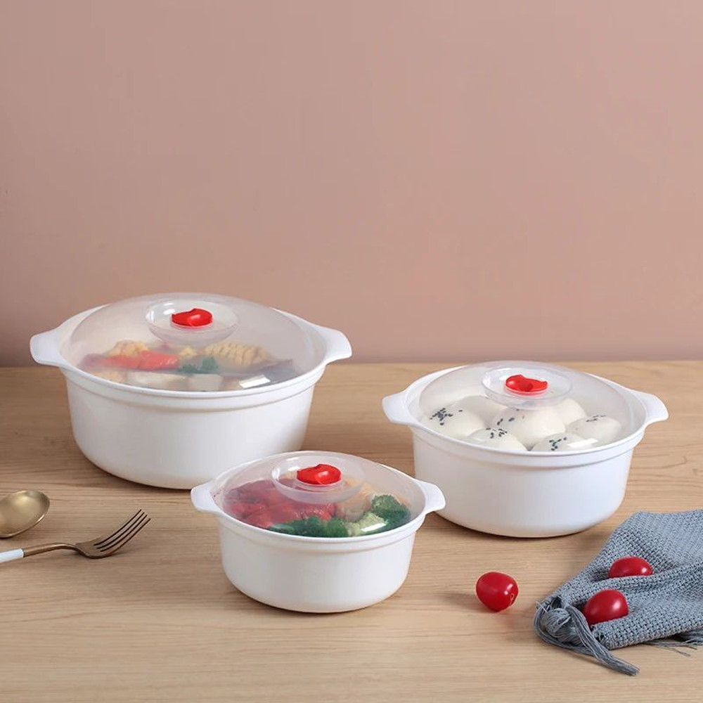 GIANXI Microwave Oven Special Box Heated Soup Pot Steam Rice  Buns With Lid Ecofriendly Food Grade  0