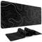 Large Extended Gaming Mouse Pad With NonSlip Rubber Base Topographic Design For Full Desk Keyboard  4
