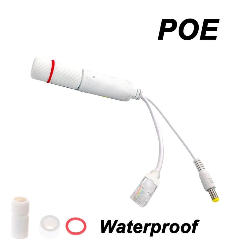 Waterproof Splitter Adapter Cable Power And Data Injector Extender For IP Cameras Wireless APs Acce 0