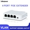 PoE Repeater 4 Port Extender For IP Camera NVR Fast Ethernet PoE Switch Transmission Booster 0