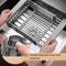Folding Kitchen Sink Drain Rack Stainless Steel Dish Drying Basket SpaceSaving Sink Organizer 4
