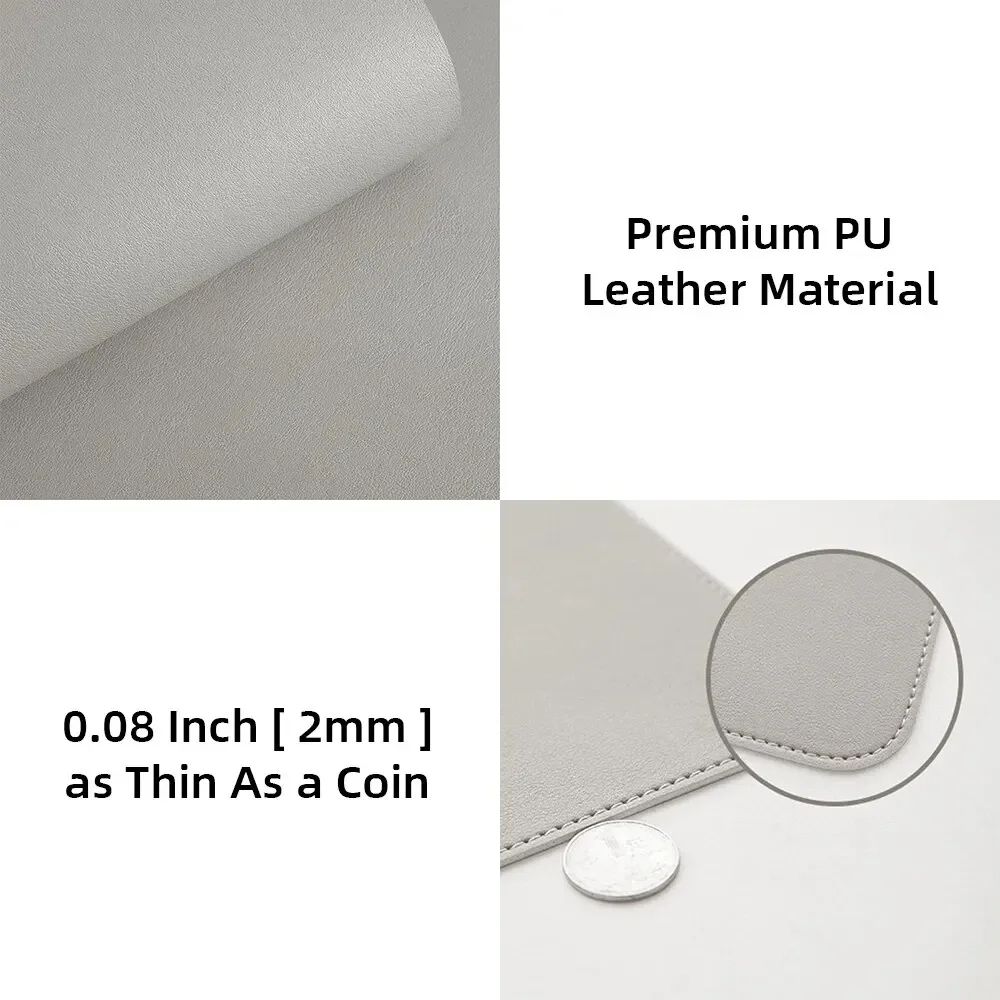 Large Size Office Desk Protector Mat PU Leather Waterproof Mouse Pad Keyboard Desk Pad Gaming Mouse 2