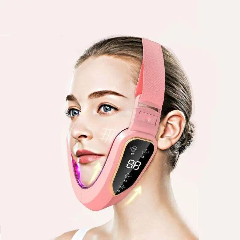 Facial Lifting Device LED Photon Therapy V Face Slimming Vibration Massager For Double Chin Reducti 7