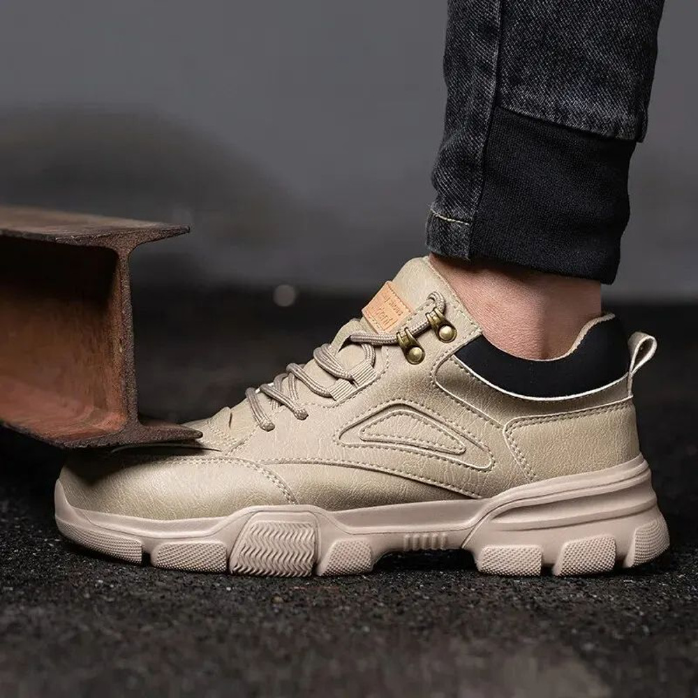 HighQuality Mens Safety Shoes With Steel Wire Rotary Buckle  Indestructible AntiSmash AntiPuncture  2