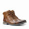 Size 713 Retro Mens Leather Motorcycle Boots 2023 Fashion Combat Boots With LaceUp  Zipper 3