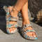 Summer Vacation Womens Soft Pillow Platform Slippers  Adjustable DoubleBuckle Beach Sandals For Tra 4