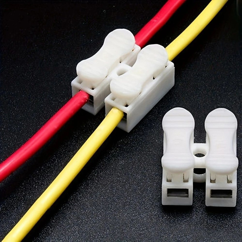 Quick Wire Connector Spring Clamp Terminal Block No Soldering No Screws For LED Strip 4