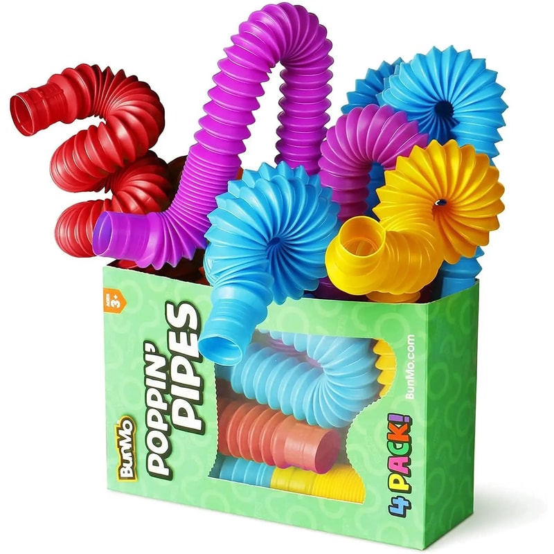 Mini Pop Tube Fidget Toys Durable Sensory Tubes For Kids With Autism Educational Colorful Building 1