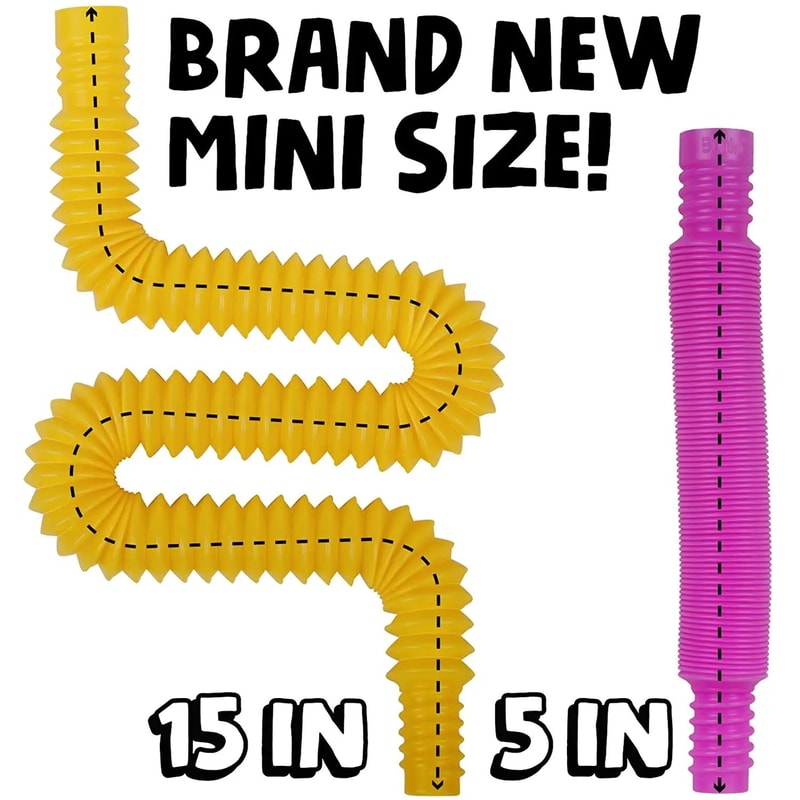 Mini Pop Tube Fidget Toys Durable Sensory Tubes For Kids With Autism Educational Colorful Building 4