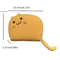 Fashion Cat Shaped Card Holder, Cute Faux Leather Wallet for Women with Coin Pocket & Credit Card Slots