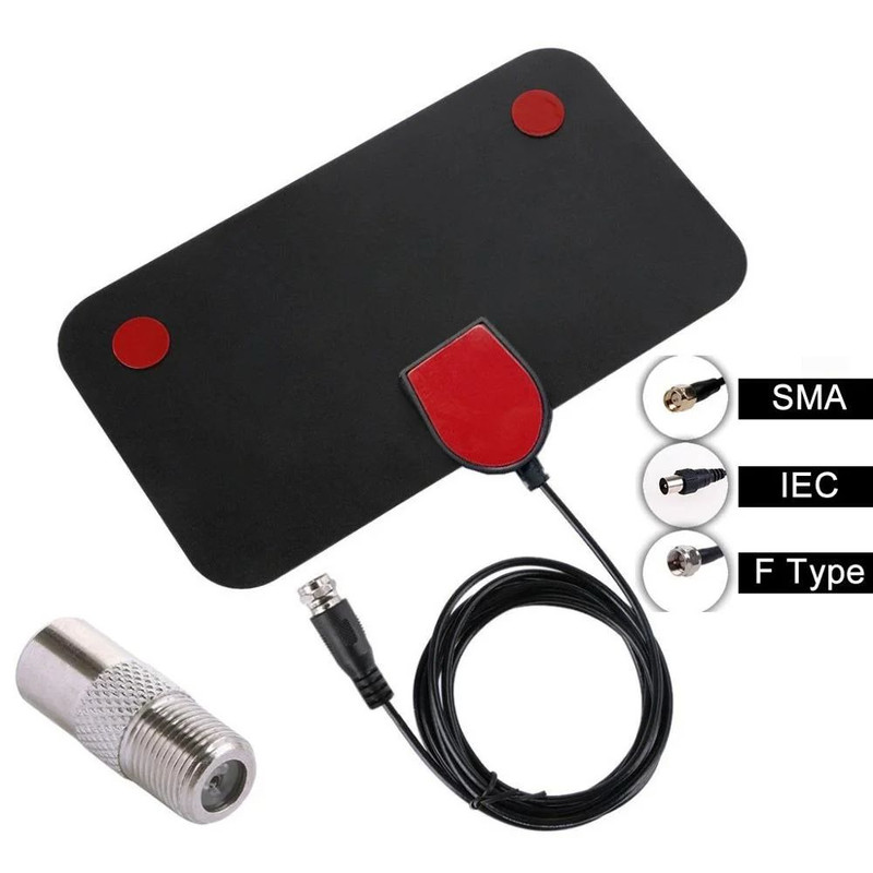 Ultra Gain 200 Mile HD Digital TV Antenna VHF UHF Indoor Amplified DVB T2 HDTV Aerial 3