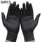 Black Nitrile Gloves Thickened Disposable Gloves For Cleaning Dishwashing Hairdressing Tattoos 6