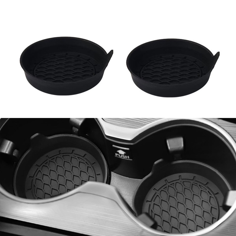 Universal Silicone Car Cup Holder Coaster NonSlip Insert AntiScratch  Silent Cup Pad For Auto Inter 6