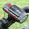 Solar Bicycle Light With Horn TYPEC Rechargeable MTB Road Bike Front Lamp Flashlight With Battery 0