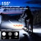 Solar Bicycle Light With Horn TYPEC Rechargeable MTB Road Bike Front Lamp Flashlight With Battery 2
