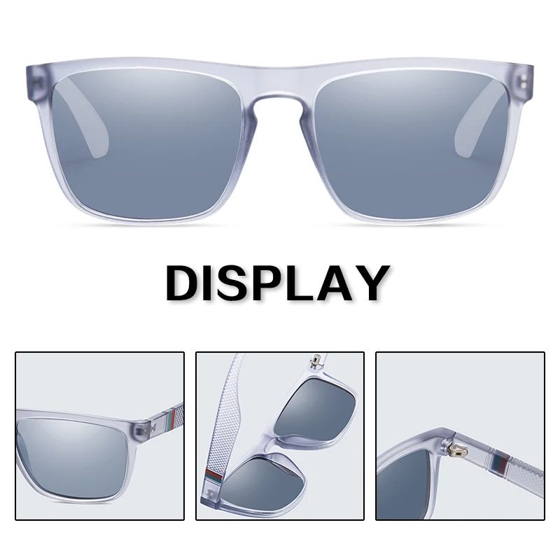 Fashion Square Vintage Polarized Sunglasses For Men And Women Retro UV Eyewear For Driving Fishing  4