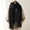Winter Scarf For Women Cashmere Warm Solid Pashmina Blanket Wrap Long Thick Soft Shawl With Big Tas 6