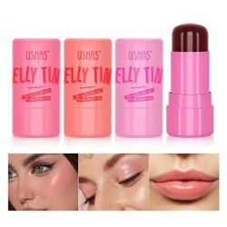 jelly blush stick lip balm eyeshadow, multi-use matte blush, moisturizing brighten lip gloss makeup stick for face & lip