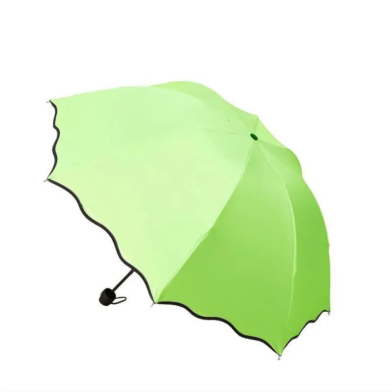 Fashion AntiUV Mini Folding Automatic Umbrella Lightweight Windproof Sun And Rain Parasol For Trave 7
