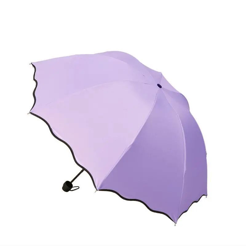Fashion AntiUV Mini Folding Automatic Umbrella Lightweight Windproof Sun And Rain Parasol For Trave 8