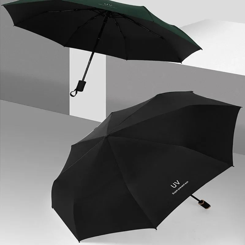 Fashion AntiUV Mini Folding Automatic Umbrella Lightweight Windproof Sun And Rain Parasol For Trave 1