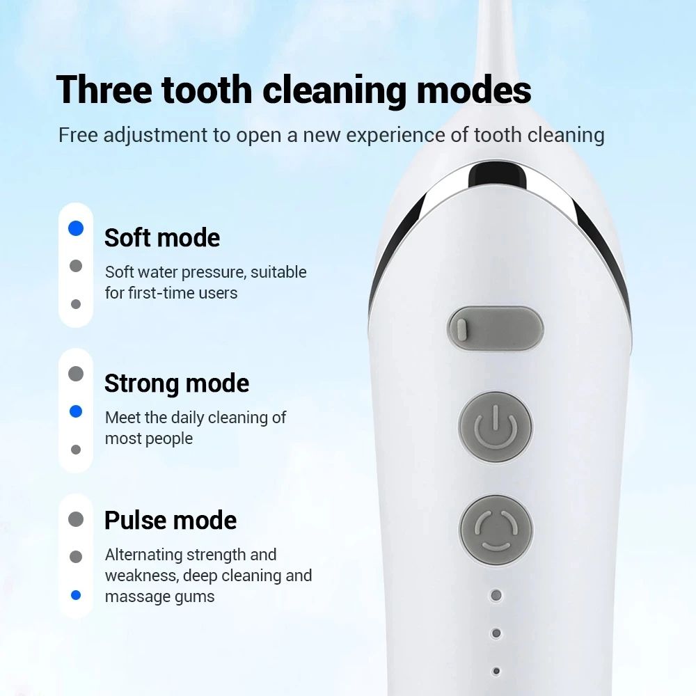YOUPIN Water Flosser USB Rechargeable Electric Oral Irrigator For Dental Whitening Jet Tooth Scaler 3