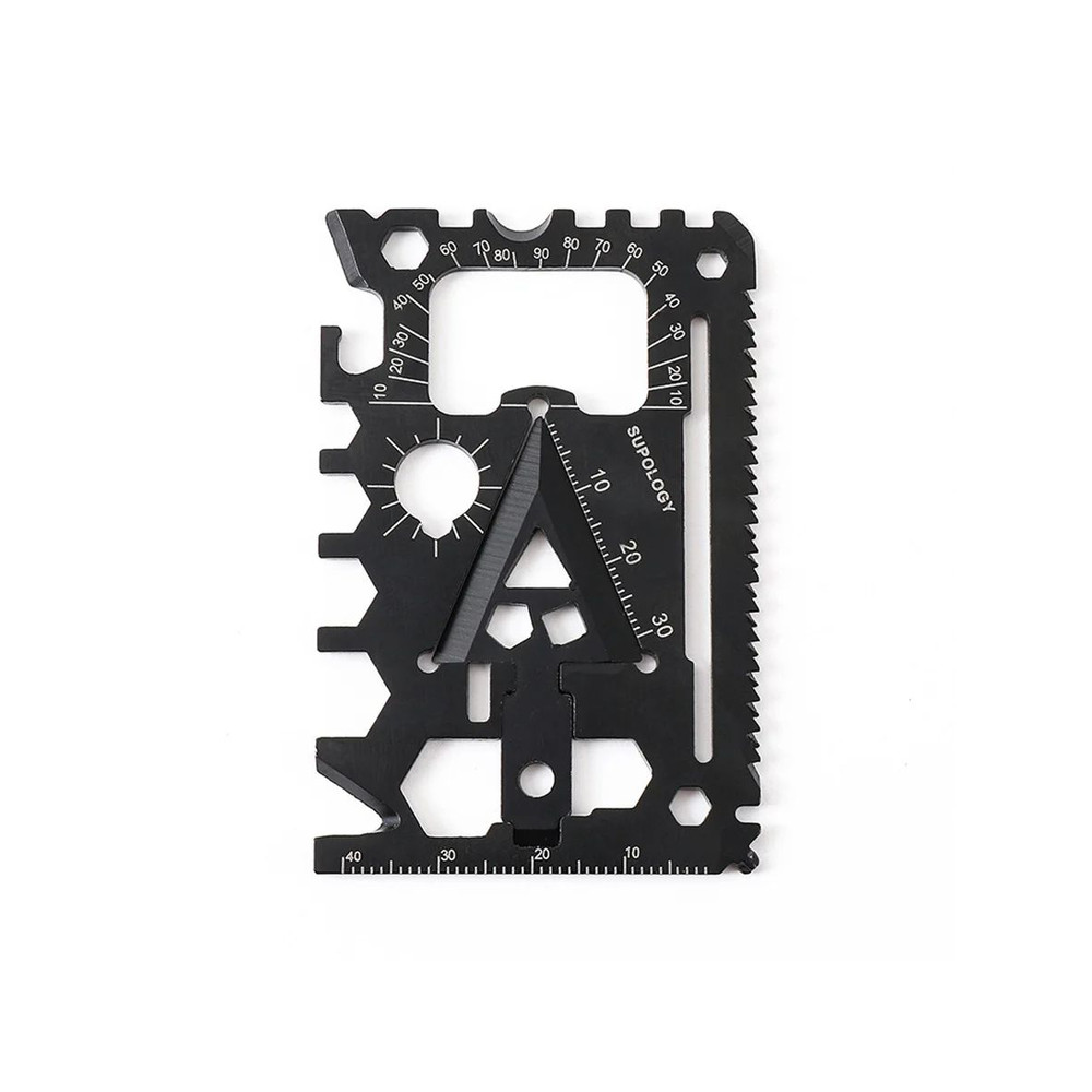 Outdoor Portable Card Knife Wildlife Survival Equipment Multi Purpose Lifesaving Tool Compact Port 4