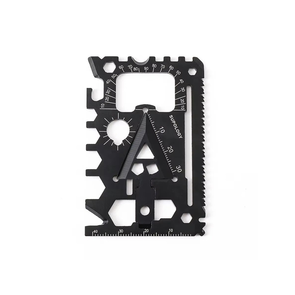 Outdoor Portable Card Knife Wildlife Survival Equipment Multi Purpose Lifesaving Tool Compact Port 6