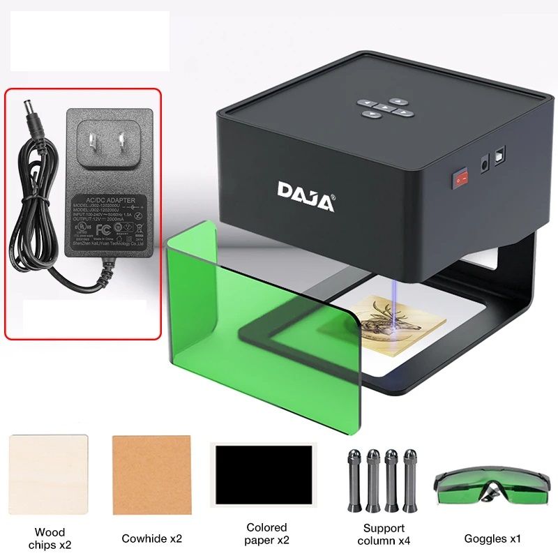 DAJA Portable Mini Laser Engraver DIY CNC Bluetooth Machine For Custom Logos On Paper Leather Wood  0