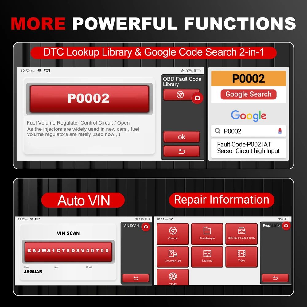 KINGBOLEN OBD Automotive Scanner Bluetooth All System Car Diagnostic Tool IMMO BMS TPMS ABS Bleedin 3