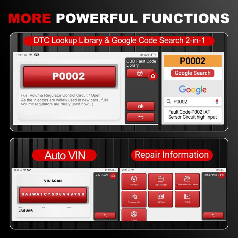 KINGBOLEN OBD Automotive Scanner Bluetooth All System Car Diagnostic Tool IMMO BMS TPMS ABS Bleedin 3