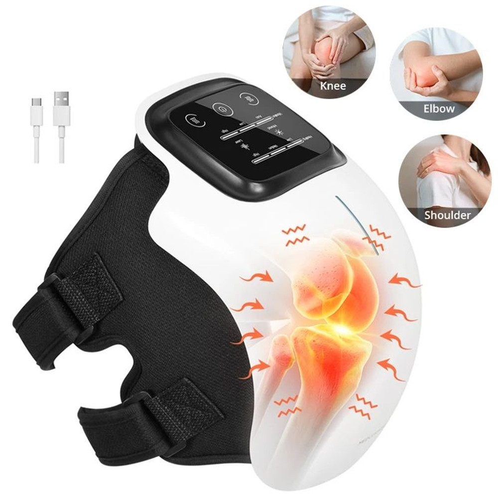 Wireless Medcursor Electric Heating Massage Knee Pad Heated Knee Massager With Vibration Hot Compre 0