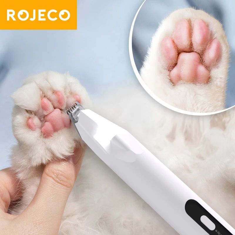 ROJECO Dog Hair Trimmer Professional Pet Foot Hair Trimmer Dog Grooming Clippers For Haircut Hair 0