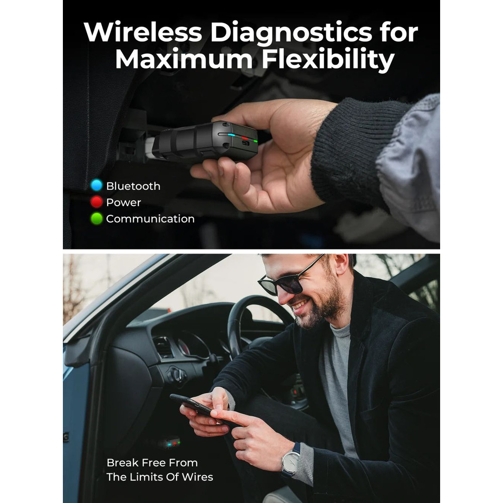 TOPDON TopScan Lite Smart Diagnostic Tool Bluetooth Scanner With DTC Repair Guide Engine Fault Cod 3