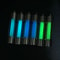 Outdoor Signal Light Luminous Tube Pendant EDC Keychain Durable Stainless Steel Glass Material Lum 4