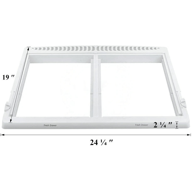 Crisper Drawer Cover Frame Compatible With Frigidaire Refrigerator Durable Replacement OEM Plastic 1