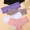 Women Cotton Panties Floral Lace Intimate Underwear Trendy Patchwork Briefs Soft Underpants 9