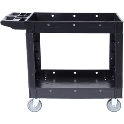 utility service cart, rolling cart with swivel wheels, heavy duty utility & service troll